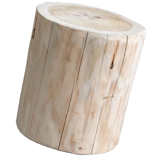 UPKOCH Kleiner Massivholz hocker Vielseitiger Schuhwechsel Sitz und Beistelltisch Stabiler Holzschemel für Wohnzimmer und Flur Rustikale Dekoration Höhe von UPKOCH