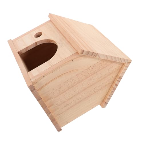 UPKOCH Kleines Hamsterhaus aus Holz Multifunktionales Nagetierversteck für Meerschweinchen und Chinchillas Langlebiges Spiel Rückzugsort für Kleine Haustiere Sicher und Komfortabel von UPKOCH