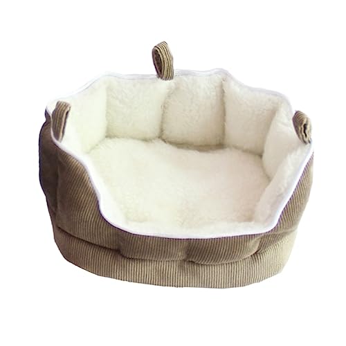UPKOCH Kleines Haustier Sofa Bett für Frettchen Kaninchen Meerschweinchen Hamster Warmes Schlafsack Haus mit Reißverschluss Kaffee Farbe für Gemütliche Ruheplätze von UPKOCH