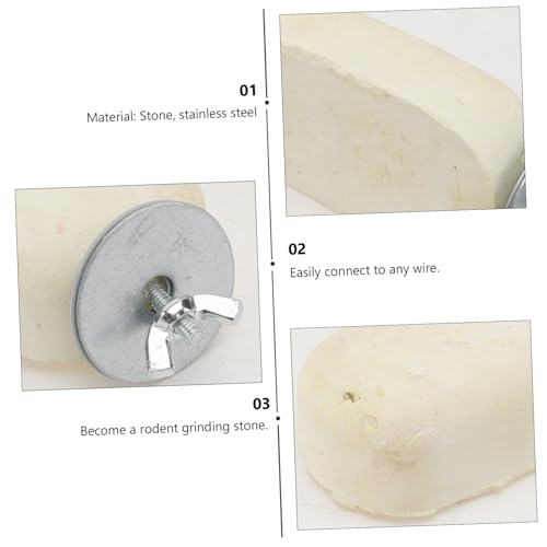 UPKOCH Kleintier Kauspielzeug Zähne Schleifstein Plattform Natürliche Calcium Nagerspielzeug für Vögel Hamster Eichhörnchen zum Schutz von Zähnen und Zahnfleisch Langlebig und von UPKOCH