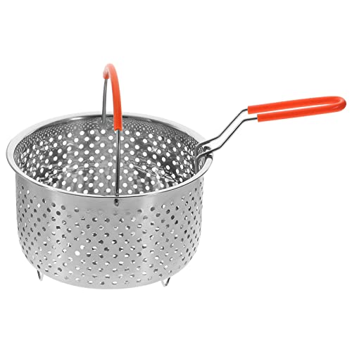 UPKOCH Edelstahl Dämpfeinsatz Für Kochtöpfe Frittierkorb Mit Ergonomischem Griff Für Gemüse Kartoffeln Und Mehr Hochwertige Wärmeleitung Langlebig Und Pflegeleicht von UPKOCH
