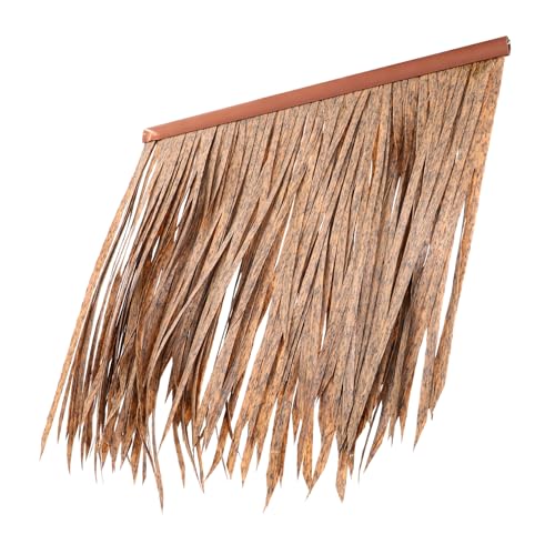 UPKOCH Künstliches Strohdach Feuerfestes Simulationsdach für Gartenhaus Wetterbeständig Dekorativ DIY Außenüberdachung Tropisches Flair Pflegeleicht Langlebig von UPKOCH