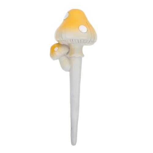 UPKOCH Leuchtendes Garten Mushroom Resin Realistische Gartenfigur für Außenbereich und Landschaften Wetterfest und Nachtleuchtend für Terrasse und Blumentöpfe von UPKOCH