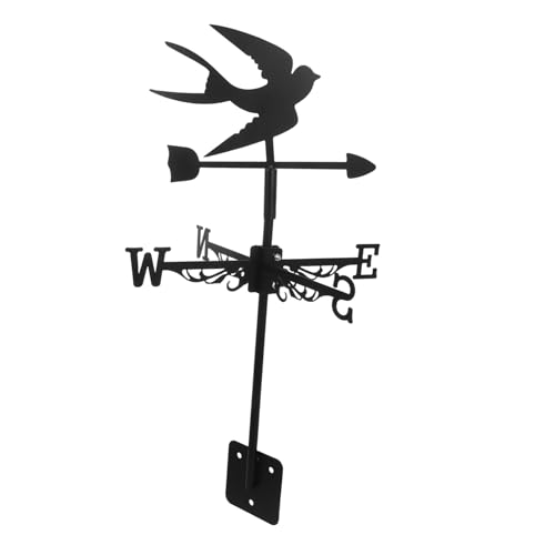 UPKOCH Metallischer Windrichtungsanzeiger für Garten und Dach Wetterfest Einfache Installation und Kinderfreundliches Design zur Überwachung Wetterbedingungen von UPKOCH