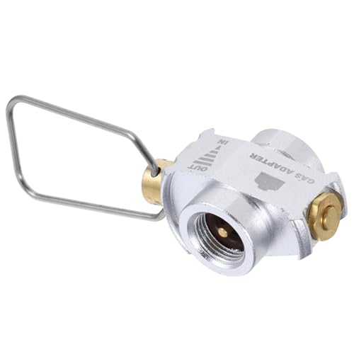 UPKOCH Multifunktionaler Gaskartuschen Adapter Ventil zum Nachfüllen von Flachen Kanistern Praktisch Leicht für Camping Wandern Outdoor Nutzung Effiziente Kraftstoffübertragung von UPKOCH