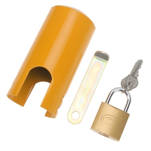 UPKOCH Multifunktionales Wetterfestes Außen wasserhahn schloss aus Robustem Metall Diebstahlschutz und Wassersparfunktion für Garten und Park Gelb UPKOCH Multifunktionales Wetterfestes Außen wasserhahn schloss aus Robustem Metall Diebstahlschutz und Wassersparfunktion für Garten und Park Gelb von UPKOCH