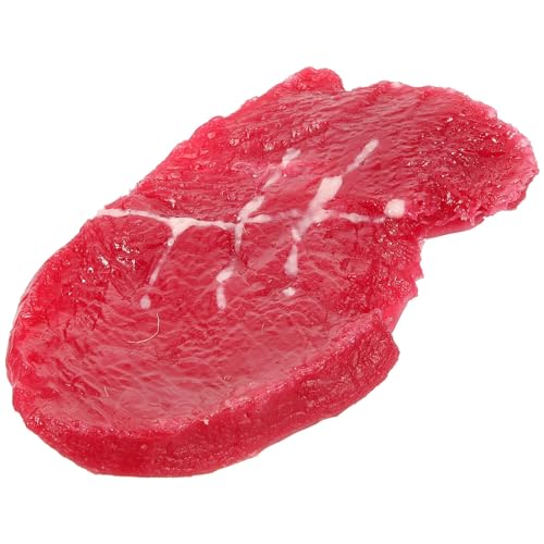 UPKOCH Nachahmung Von Steaks Mini-Lebensmittel Miniatur-Dekoration Pflanzliche Lebensmittel Lebensechte Gekochte Steaks Geschnittenes Rindfleisch Simulierte Steaks Künstliche von UPKOCH