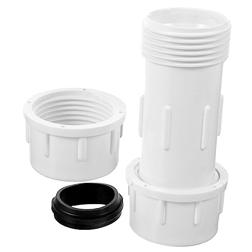 UPKOCH PVC Schnellkupplung Schlauchverbinder Weiß Wasserdichter Gartenschlauch Adapter für Wasserhahn Pool Bewässerung Robustes PVC Fitting mit Gewinde für Kaltes Wasser von UPKOCH