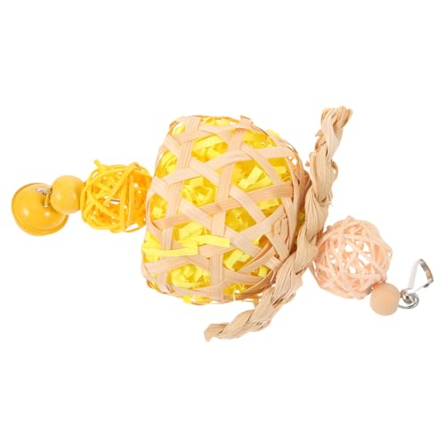 UPKOCH Papageien Kauspielzeug Hängendes Vogelspielzeug aus Robustem Material mit Glocke Geeignet für Kleine Vögel Käfigzubehör Buntes Vogelspielzeug für Wellensittiche Nymphensittiche UPKOCH Papageien Kauspielzeug Hängendes Vogelspielzeug aus Robustem Material mit Glocke Geeignet für Kleine Vögel Käfigzubehör Buntes Vogelspielzeug für Wellensittiche Nymphensittiche von UPKOCH