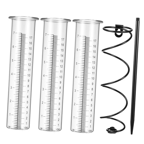 UPKOCH Präziser Glas Regenmesser Spiralhalterung und Ersatzröhren Frostsicherer Outdoor Niederschlagsmesser für Garten Einfache Installation Langlebig und Gelbstabil UPKOCH Präziser Glas Regenmesser Spiralhalterung und Ersatzröhren Frostsicherer Outdoor Niederschlagsmesser für Garten Einfache Installation Langlebig und Gelbstabil von UPKOCH