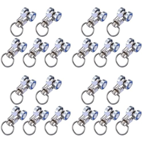 UPKOCH Räder Für Vorhänge 20 Stück Vorhangschienen-rollenhaken Metall-doppelrad-rollenträger Für Deckenmontierte Vorhang-vorhangrollen Vorhang Haken Pergola von UPKOCH