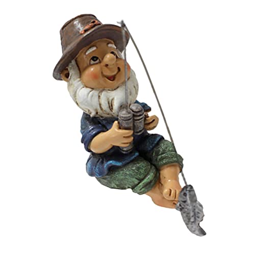 UPKOCH Resin Gartenzwerg Angler Figur Garten Dekoration Wetterfest Outdoor Teichfigur Niedlicher Deko Zwerg für Terrasse UPKOCH Resin Gartenzwerg Angler Figur Garten Dekoration Wetterfest Outdoor Teichfigur Niedlicher Deko Zwerg für Terrasse von UPKOCH