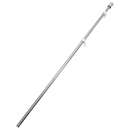 UPKOCH Robuster Fahnenmast Edelstahl Wetterfest Rostfrei Drehbarer Flaggenmast für Garten Terrasse und Außenbereich Stabile Edelstahlkonstruktion Langlebig und Windbeständig von UPKOCH