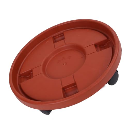 UPKOCH Runder Pflanzenteller mit Glatten Rädern Stabiler Pflanzenhalter für Blumentöpfe Indoor Planter Tray mit Kratzfestem Untersetzer und Bodenschonend für Zimmerpflanzen von UPKOCH