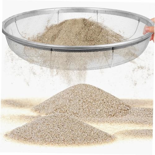 UPKOCH Rundes Bodensieb aus Robustem Eisendraht Gartensieb mit Maschenweite für Erde Steine Sand und Filtern im Garten und Baugebrauch von UPKOCH