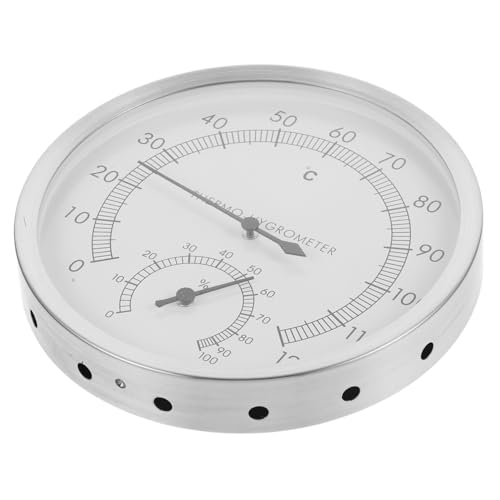 UPKOCH Sauna Hygrothermograph Innen thermometer und Hygrometer aus Edelstahl für Präzise Temperatur Feuchtigkeitsmessung in Saunaräumen Praktisch und Einfach Ablesbar Langlebig und UPKOCH Sauna Hygrothermograph Innen thermometer und Hygrometer aus Edelstahl für Präzise Temperatur Feuchtigkeitsmessung in Saunaräumen Praktisch und Einfach Ablesbar Langlebig und von UPKOCH