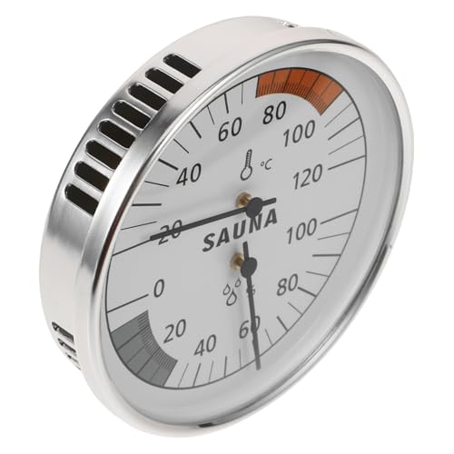 UPKOCH Sauna Thermohygrometer mit Klarem Display Präzises Raumtemperatur Feuchtigkeitsmessgerät für Sauna Innen Außenbereich Langlebiges Hygrometer aus Sicheren Materialien von UPKOCH