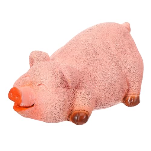 UPKOCH Schlüsselversteck Schwein Garten Wetterfestes Täuschend Echtes Design Robustes Aufbewahrungsbox für Ersatzschlüssel Unauffälliger Schlüsselhalter für Außenbereich und Vorgarten von UPKOCH