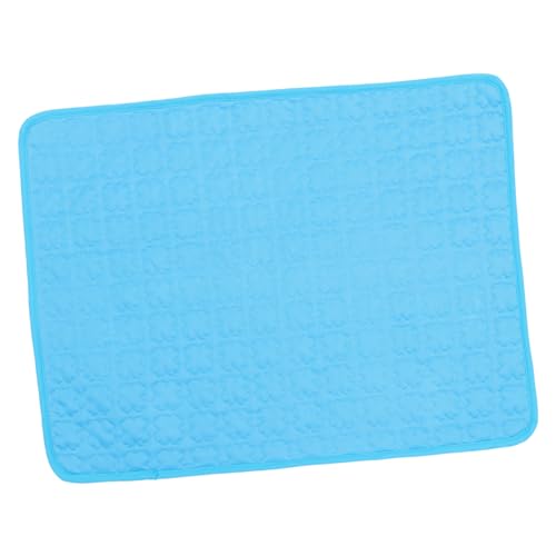 UPKOCH Selbstkühlende Kühlmatte für Hunde Katzen Atmungsaktive Eisfaser Haustiermatte Langanhaltendes Cooling Pad für Sommer Vielseitig Verwendbar Boden Sofa Kennel S Blau von UPKOCH