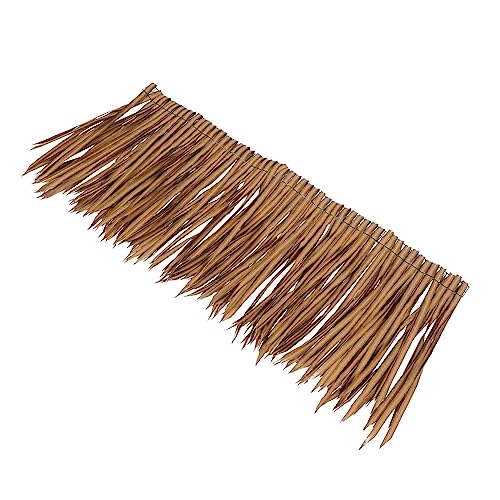UPKOCH Simulierte Strohdachziegel falsches Strohdach Strohhalme Tiki-Grasdach Hinterhof Material gefälschte Strohabdeckung Simulation Strohdach Sport Light Brown von UPKOCH