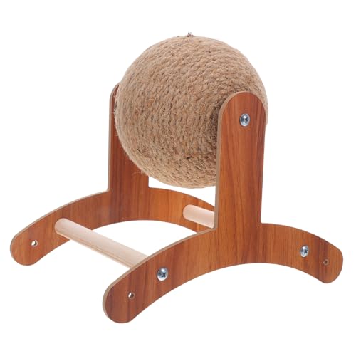 UPKOCH Sisal Kratzball für Katzen mit Stabilem Holzständer Natürlicher Kratzbaum aus Sisalseil Interaktives Kletterspielzeug für Kleine Haustiere Schützt Möbel und Fördert Krallenpflege UPKOCH Sisal Kratzball für Katzen mit Stabilem Holzständer Natürlicher Kratzbaum aus Sisalseil Interaktives Kletterspielzeug für Kleine Haustiere Schützt Möbel und Fördert Krallenpflege von UPKOCH