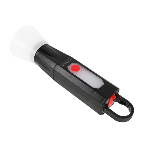 UPKOCH Solarbetriebene Camping Taschenlampe mit Dual Ladefunktion Tragbare LED Lampe für Outdoor Aktivitäten zum Radfahren und Notfällen mit Haken und Hoher Helligkeit von UPKOCH