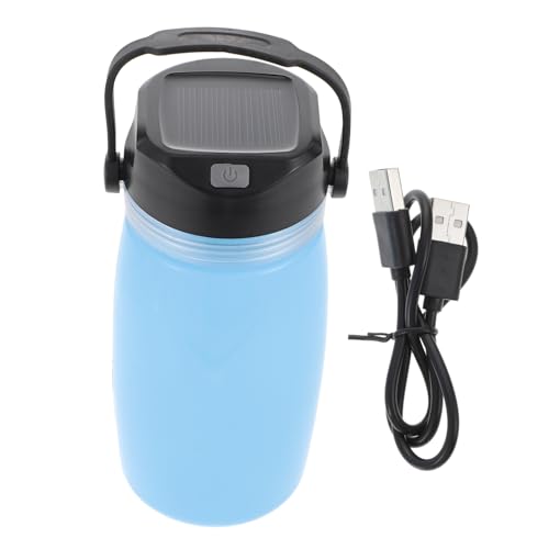 UPKOCH Solarbetriebener Leichter Wasserkocher mit USB ladung Leuchtende Camping tasse und Nachtlicht Kompakt für Wandern Reisen und Outdoor aktivitäten Energiesparend und Vielseitig von UPKOCH