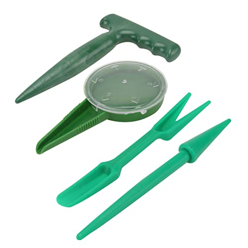 UPKOCH Teiliges Gartentool aus Kunststoff mit Ergonomischem Sämling Dibber Vielseitigem Pflanzlochstecher und Präzisem Samenverteiler für Einfache Gartenarbeit und Pflanzenpflege von UPKOCH