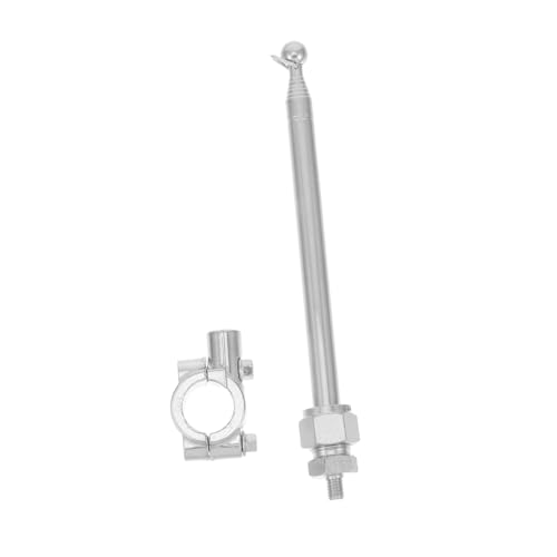 UPKOCH Teleskopfähnchenhalter Edelstahl Motorrad Verstellbar für Passend Mountainbike Dirtbike Offroad Fahnenmast Einfache ohne Flaggenringe von UPKOCH