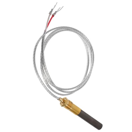 UPKOCH Thermoelement XL Pelletofen Universeller Ventilschlüssel Tiki Glasteil DIY-Brille Feuerpfanne Babysicherer Kamin Feuerholz Für Die Feuerstelle Im Freien Windschutz Zinndraht Silver von UPKOCH