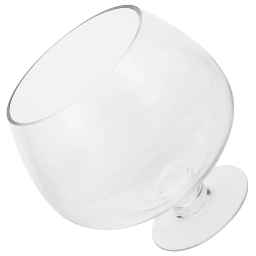 UPKOCH Transparenter Runder Aquarium mit Multi Funktion Dekoratives Goldfischglas für Schreibtisch für Pflanzen Modernen Raumgestaltung von UPKOCH