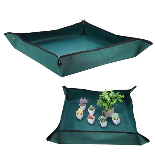 UPKOCH Umtopfmatte Aus Robustem PVC-Material Pflanzmatte Für Innenbereich rutschfeste Unterseite Zum Umtopfen Beschneiden Und Gießen Geeignet Einfach Zusammenfaltbar Für Aufbewahrung von UPKOCH