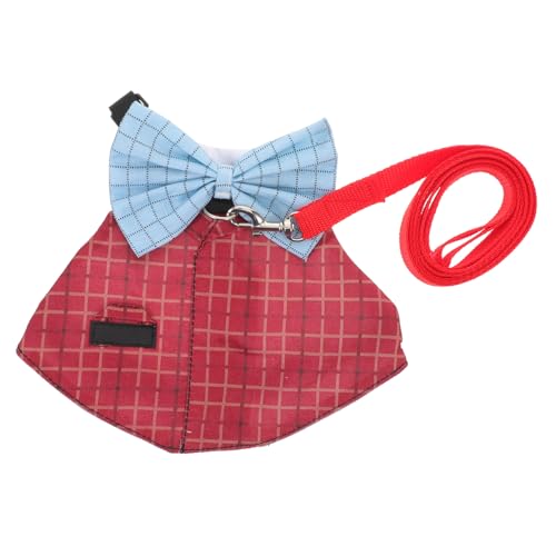 UPKOCH Verstellbares Hasengeschirr mit Leine Set Atmungsaktives Kaninchen Geschirr für Kleine Tiere Komfortables Bunny Outfit mit Anzugdesign Leicht Anzulegen für Outdoor-spaziergänge von UPKOCH