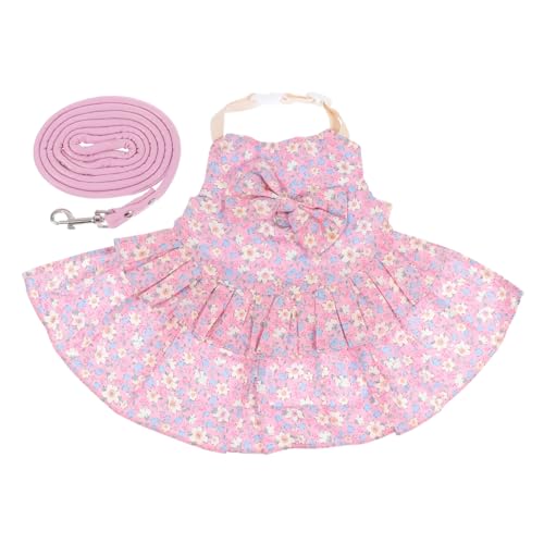 UPKOCH Verstellbares Kaninchen Geschirr mit Leine Teiliges aus Dekoratives Hasenkleid für Kleine Haustiere Leicht Anzuziehen Sicherer Ausflug für Kaninchen und Kleintiere von UPKOCH