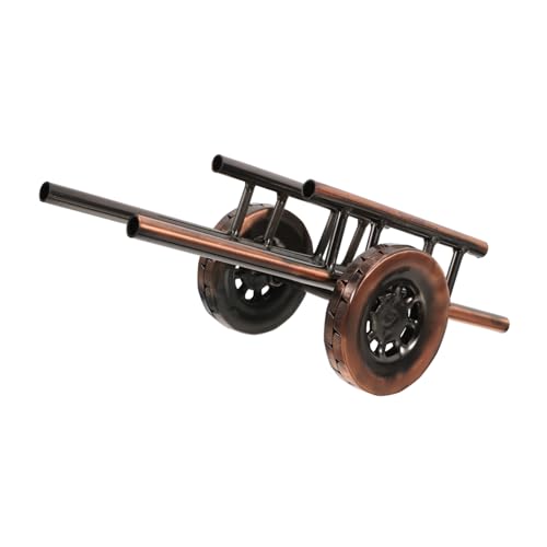 UPKOCH Vintage Trolley Modell Weinregal Dekoration Retro Eisenwagen für Weinliebhaber Multifunktionales Deko Stilvoller für Antike für Zuhause von UPKOCH