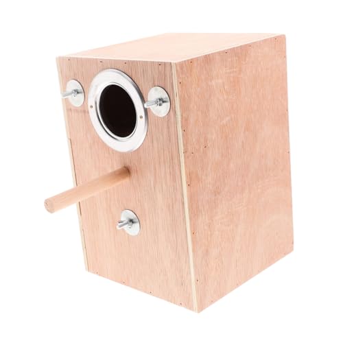 UPKOCH Nistkasten Für Wellensittiche Aus Holz Brutkasten Mit Sitzstange Vogelhaus Für Sittiche Geeignet Für Unzertrennliche Und Kältere Klimazonen Einfache Reinigung Und UPKOCH Nistkasten Für Wellensittiche Aus Holz Brutkasten Mit Sitzstange Vogelhaus Für Sittiche Geeignet Für Unzertrennliche Und Kältere Klimazonen Einfache Reinigung Und von UPKOCH