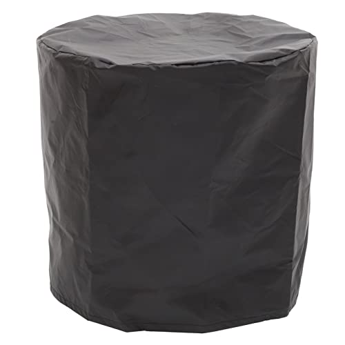 UPKOCH Wasserdichte Outdoor Möbel Abdeckung Schwarz Silberbeschichtung Rund Gartentisch Schutzhülle Winddichte Patio Möbelabdeckung Klein von UPKOCH