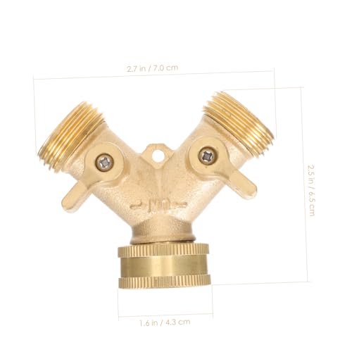 UPKOCH Y Form Gartenschlauch Verteiler aus Robustem Messing Druckbeständig und Rostfrei Einfacher Anschluss ohne Werkzeug für Gleichzeitige Nutzung von Zwei Wasserschläuchen im Garten UPKOCH Y Form Gartenschlauch Verteiler aus Robustem Messing Druckbeständig und Rostfrei Einfacher Anschluss ohne Werkzeug für Gleichzeitige Nutzung von Zwei Wasserschläuchen im Garten von UPKOCH