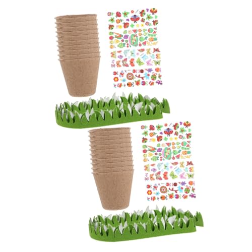 UPKOCH Zellstoffbecher-bastelset 1 Set Papiertopf Für Gartendekoration Pflanzung von UPKOCH