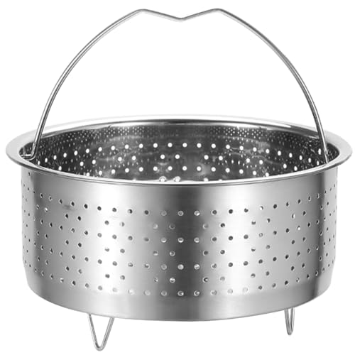 UPKOCH Edelstahl Dampfgarer Dünsteinsatz für Gemüse und Reis Langlebiger mit Gleichmäßigem Heizdesign für Gemüse Fisch und Mehr von UPKOCH
