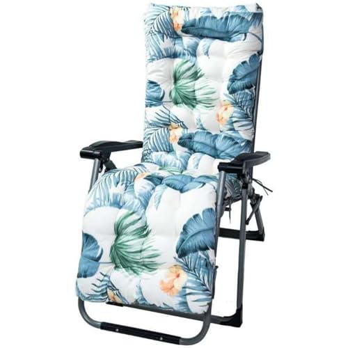 UPKWRJLK Gartenliege Auflage - Extra Dicke Liegenauflage - Bequeme Sonnenliege Auflage - Deckchair Auflagen - Anti-Rutsch Liegestuhl Auflage für Outdoor Terrasse (170 x 53 x 8 cm),2 von UPKWRJLK