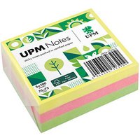 UPM Notes Brilliantmix Haftnotizen doppelte Haftung farbsortiert, 3 Blöcke von UPM Notes