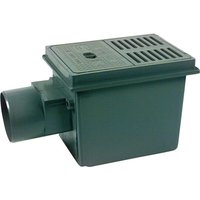 Kellerablauf mit 3-Fach Rückstausicherung waagerecht DN 100 - schwarz von UPMANN