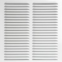 UPMANN Wetterschutzgitter eckig mit Einbaurahmen/Klemmfeder 430x440 mm weiß von UPMANN