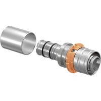 Uponor - Press-System-Übergangskupplung 1015208 25 mm x 26 Rapex, Messing verzinnt von UPONOR