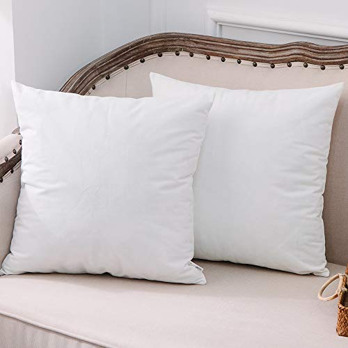 UPOPO 2er Set Samt Kissenbezug Dekorative Einfarbig Kissen Weich Kissenhülle Kissenbezüge Dekokissen Zierkissen Sofakissen für Couch Schlafzimmer Wohnzimmer mit Reißverschlüsse 40 X 40cm Bleichen von UPOPO