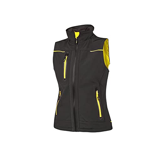 U-Power FU260BC Modell Universe Lady Softshellweste mit U-Tex-Membran, 96% Polyester/4% Elasthan, Black Carbon, L Größe von U-Power