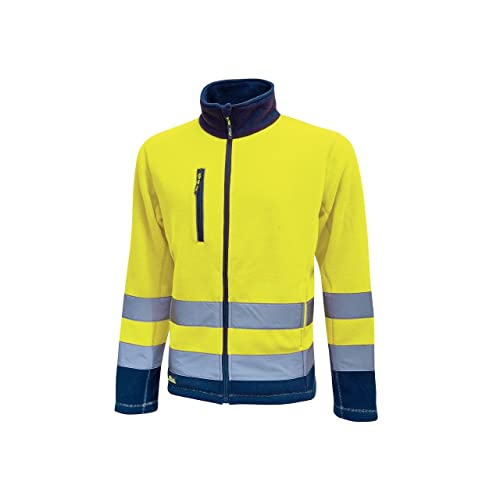 U-Power HL207YF Linea Hi Light Modell Boing Fleecejacke mit durchgehendem Reißverschluss, 100% Polyester, Neongelb, XL Größe von U-Power