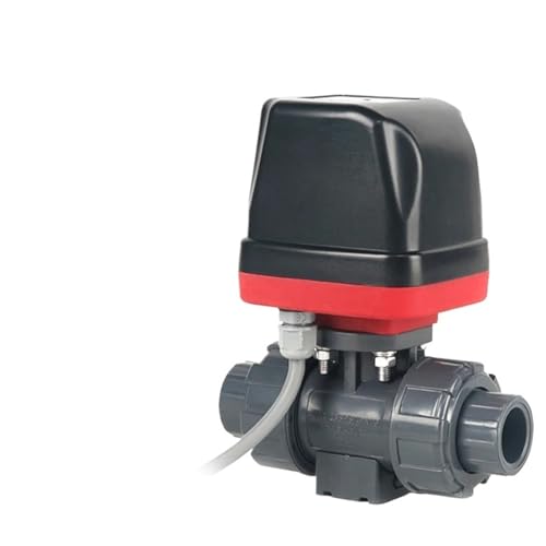 1/2'' 3/4'' 1'' 2" UPVC Elektrischer Kugelhahn 220V 2-Wege-Wasserventil Normalerweise geschlossen/Normalerweise offen Korrosionsbeständig(1-1/2",DC12V-24V_NORMALLY OPEN) von UPQQBZFZD