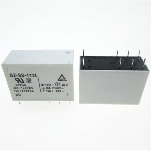 12V-Relais OZ-SS-112L OZ-SS-112L-12VDC OZSS112L 12V DC12V 12VDC 16A 240VAC DIP8 von UPQQBZFZD